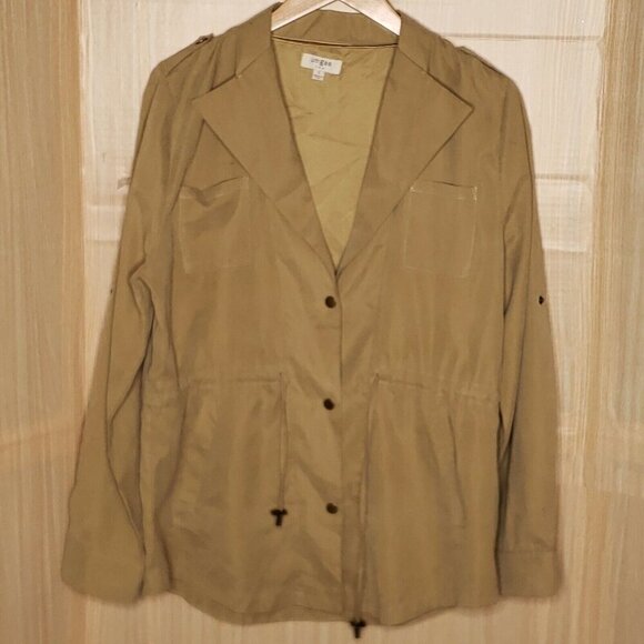 Umgee Womens Tan Lightweight Suede Feel Jacket Small - Picture 1 of 5